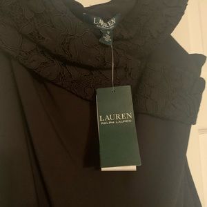 Lauren black evening gown .
